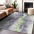 8' X 10' Lavender And Lime Green Abstract Washable Indoor Outdoor Area Rug