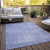 10' X 14' Lavender Purple And Lilac Abstract Washable Indoor Outdoor Area Rug