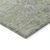 10' X 14' Mint Green And Gray Floral Washable Indoor Outdoor Area Rug