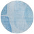 8' Denim Blue And Sky Blue Round Abstract Washable Indoor Outdoor Area Rug - 608219199289