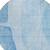 8' Denim Blue And Sky Blue Round Abstract Washable Indoor Outdoor Area Rug - 608219199289