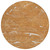 8' Copper Brown And Ivory Round Abstract Washable Indoor Outdoor Area Rug
