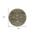 8' Charcoal And Beige Round Damask Washable Indoor Outdoor Area Rug