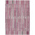 10' X 14' Blush And Ivory Striped Washable Indoor Outdoor Area Rug - Blush, Ivory