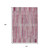 10' X 14' Blush And Ivory Striped Washable Indoor Outdoor Area Rug - Blush, Ivory