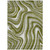 9' X 12' Olive Green Gray And Ivory Abstract Washable Indoor Outdoor Area Rug