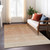 10' X 14' Copper And Beige Ombre Washable Indoor Outdoor Area Rug