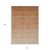10' X 14' Copper And Beige Ombre Washable Indoor Outdoor Area Rug
