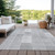 8' X 10' Silver Gray And Graphite Patchwork Washable Indoor Outdoor Area Rug