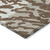 9' X 12' Chocolate Beige And Ivory Animal Print Washable Indoor Outdoor Area Rug