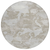 8' Taupe And Brown Round Abstract Washable Indoor Outdoor Area Rug