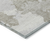 8' Taupe And Brown Round Abstract Washable Indoor Outdoor Area Rug
