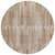 8' Rust And Ivory Round Striped Washable Indoor Outdoor Area Rug - Rust, Ivory