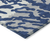 9' X 12' Navy Blue Gray And Ivory Animal Print Washable Indoor Outdoor Area Rug