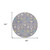 8' Lavender Blue And Green Round Oriental Washable Indoor Outdoor Area Rug