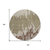 8' Beige And Taupe Round Abstract Washable Indoor Outdoor Area Rug