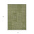 8' X 10' Olive Green And Beige Geometric Washable Indoor Outdoor Area Rug