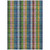 10' X 14' Navy Blue Pink And Sage Plaid Washable Indoor Outdoor Area Rug