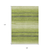 9' X 12' Lime Green Ivory And Black Abstract Washable Indoor Outdoor Area Rug