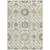 10' X 14' Ivory Beige And Taupe Floral Washable Indoor Outdoor Area Rug