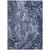 8' X 10' Navy Blue And Gray Abstract Washable Indoor Outdoor Area Rug