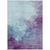 10' X 14' Sky Blue And Purple Abstract Washable Indoor Outdoor Area Rug
