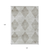 10' X 14' Gray Geometric Washable Non Skid Indoor Outdoor Area Rug