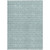 8' X 10' Teal Blue And Ivory Geometric Washable Indoor Outdoor Area Rug - Teal Blue, Ivory