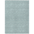 8' X 10' Teal Blue And Ivory Geometric Washable Indoor Outdoor Area Rug