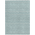 8' X 10' Teal Blue And Ivory Geometric Washable Indoor Outdoor Area Rug