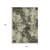 9' X 12' Brown And Beige Abstract Washable Indoor Outdoor Area Rug - Brown, Beige