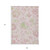 9' X 12' Pink Blush And Artichoke Green Floral Washable Indoor Outdoor Area Rug