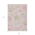9' X 12' Pink Blush And Artichoke Green Floral Washable Indoor Outdoor Area Rug