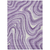 10' X 14' Lavender Purple And Ivory Abstract Washable Indoor Outdoor Area Rug