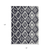 8' X 10' Black And Ivory Geometric Washable Indoor Outdoor Area Rug
