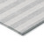 8' X 10' Gray and Ivory Striped Washable Non Skid Indoor Outdoor Area Rug