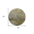 8' Brown Gray And Ivory Round Abstract Washable Indoor Outdoor Area Rug