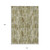 10' X 14' Olive Green Brown And Beige Abstract Washable Indoor Outdoor Area Rug