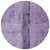 8' Purple And Lavender Round Abstract Washable Indoor Outdoor Area Rug
