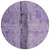 8' Purple And Lavender Round Abstract Washable Indoor Outdoor Area Rug