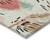 8' X 10' Ivory Blush And Teal Blue Abstract Washable Indoor Outdoor Area Rug