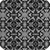 8' Ivory And Black Round Medallion Washable Indoor Outdoor Area Rug