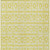 8' X 10' Yellow And Ivory Geometric Washable Indoor Outdoor Area Rug Transitional Style - Yellow, Ivory Color