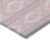 10' X 14' Pink Ivory And Gray Geometric Washable Indoor Outdoor Area Rug