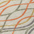 10' X 14' Orange Ivory And Gray Abstract Washable Indoor Outdoor Area Rug