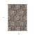 10' X 14' Brown Beige And Taupe Floral Washable Indoor Outdoor Area Rug