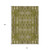 10' X 14' Olive Green Taupe And Beige Moroccan Washable Indoor Outdoor Area Rug
