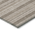 8' X 8' Taupe Round Striped Washable Indoor Outdoor Area Rug
