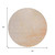 8' Orange And Silver Round Abstract Washable Indoor Outdoor Area Rug