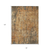 8' X 10' Copper And Brown Abstract Washable Indoor Outdoor Area Rug